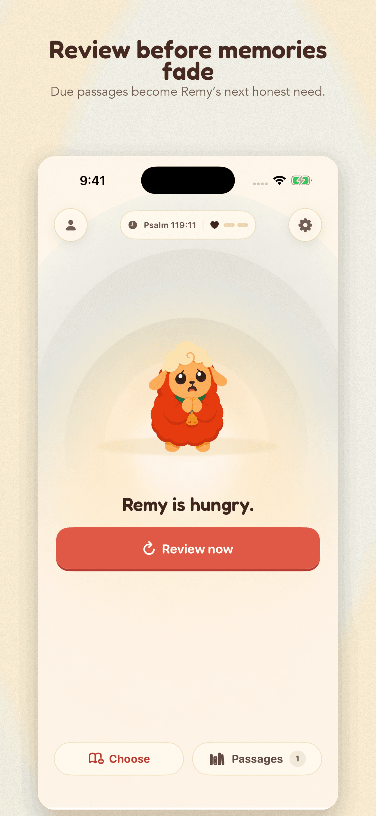Remy home showing a passage ready for timely review